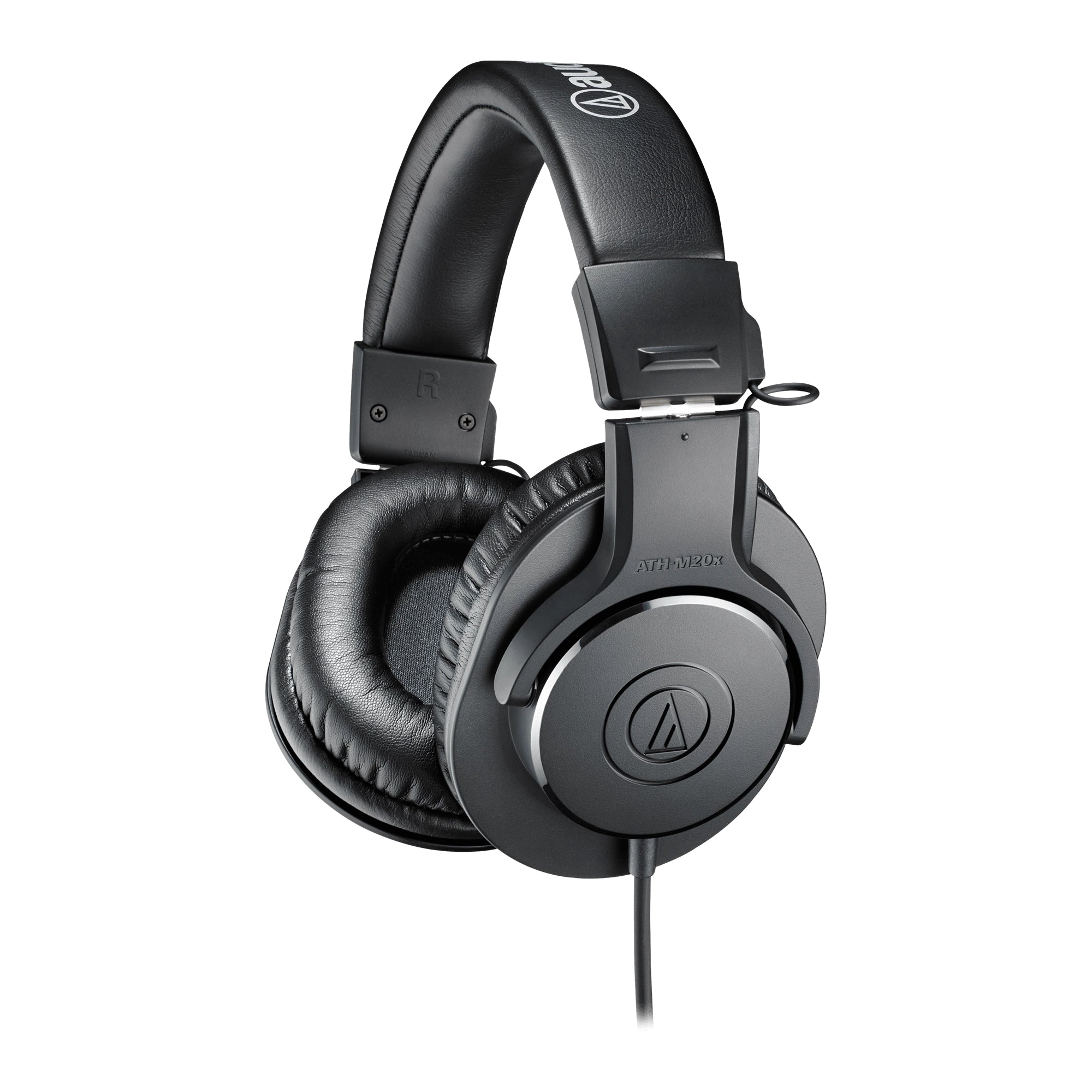 Audio Technica ATH-M20x Professional Studio Monitor Headphones - Closed Back, Black - Perfect for Music Production, Recording & Mixing