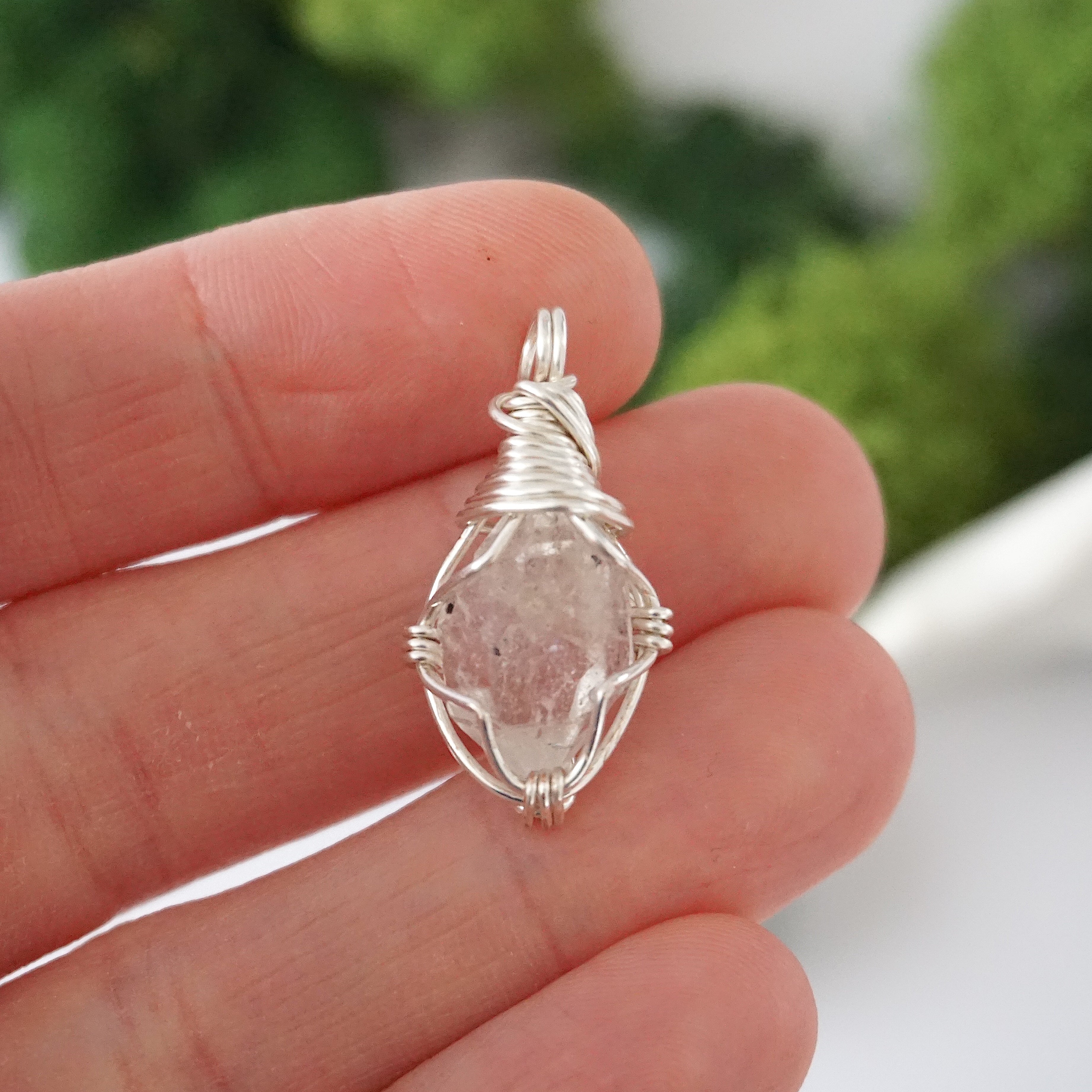Elegant Herkimer Diamond Birthstone Necklace - Dainty Crystal Pendant for Women - Perfect Gift for Birthday, Anniversary & Special Occasions