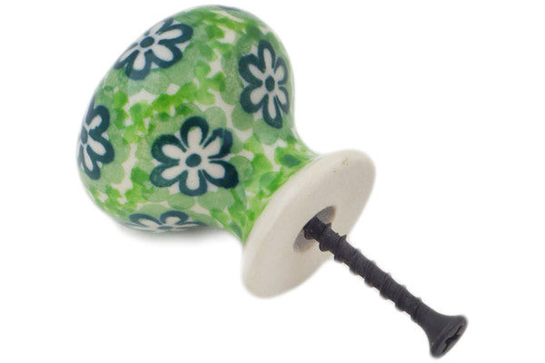 1-3/8 Inch Emerald Green Cabinet Knob - Vintage Style Drawer Pull for Kitchen, Bathroom & Furniture (1 Pack) - Perfect for Home Renovation & DIY Projects