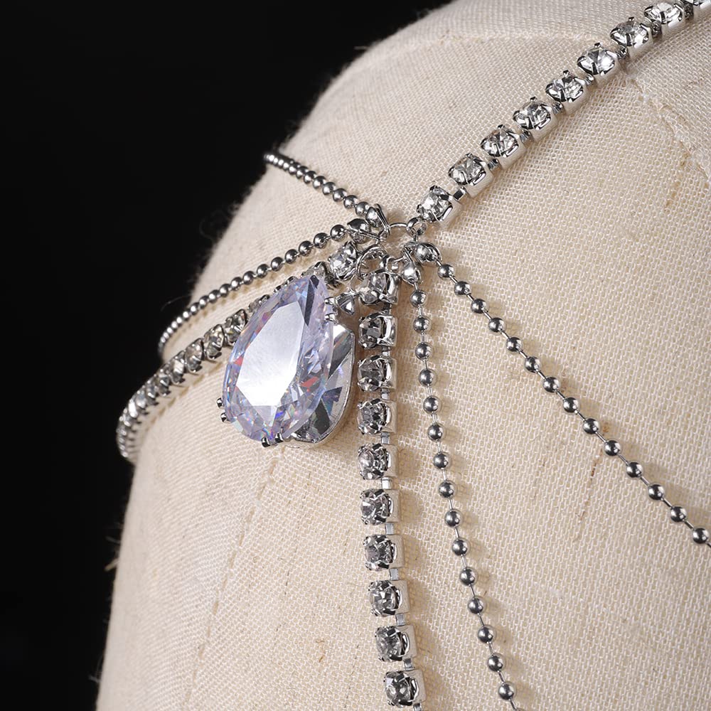 Wiwpar Rhinestone Head Chain Hair Accessory - Multi-Layer Dangle Drop Forehead Headband for Women & Girls | Perfect for Weddings, Parties & Festival Outfits