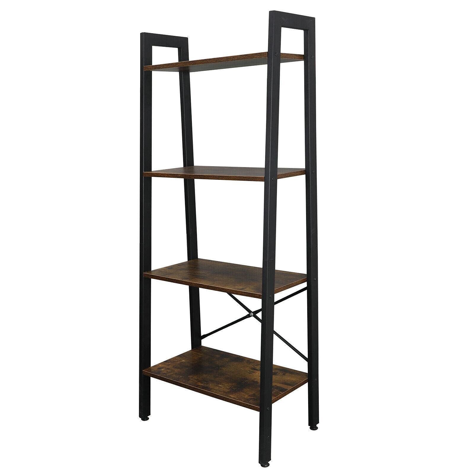 4-Tier Ladder Shelf for Books & Decor - Bedroom, Bathroom Storage
