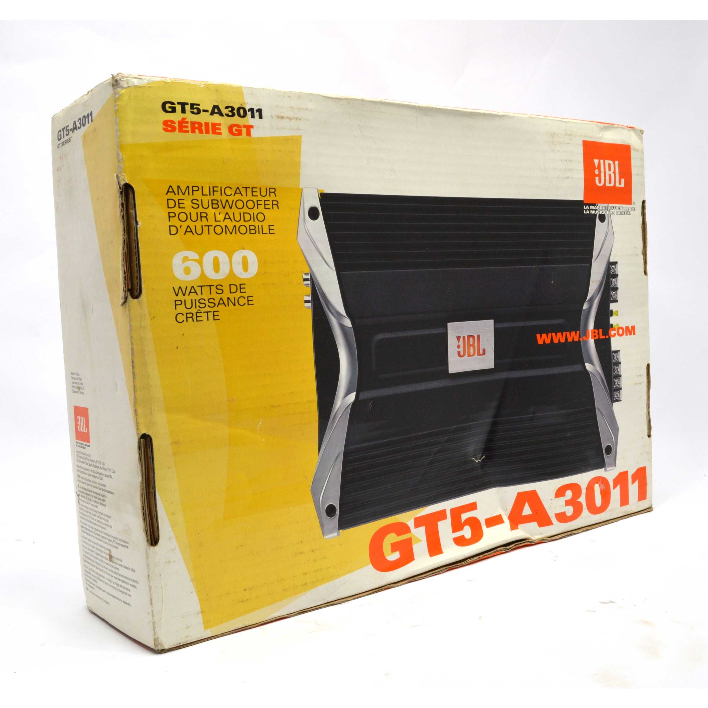 JBL GT5 A3011 600W Car Subwoofer Amplifier - Open Box Like New - Powerful Bass for Car Audio Systems | Perfect for Upgrading Your Vehicle Sound System