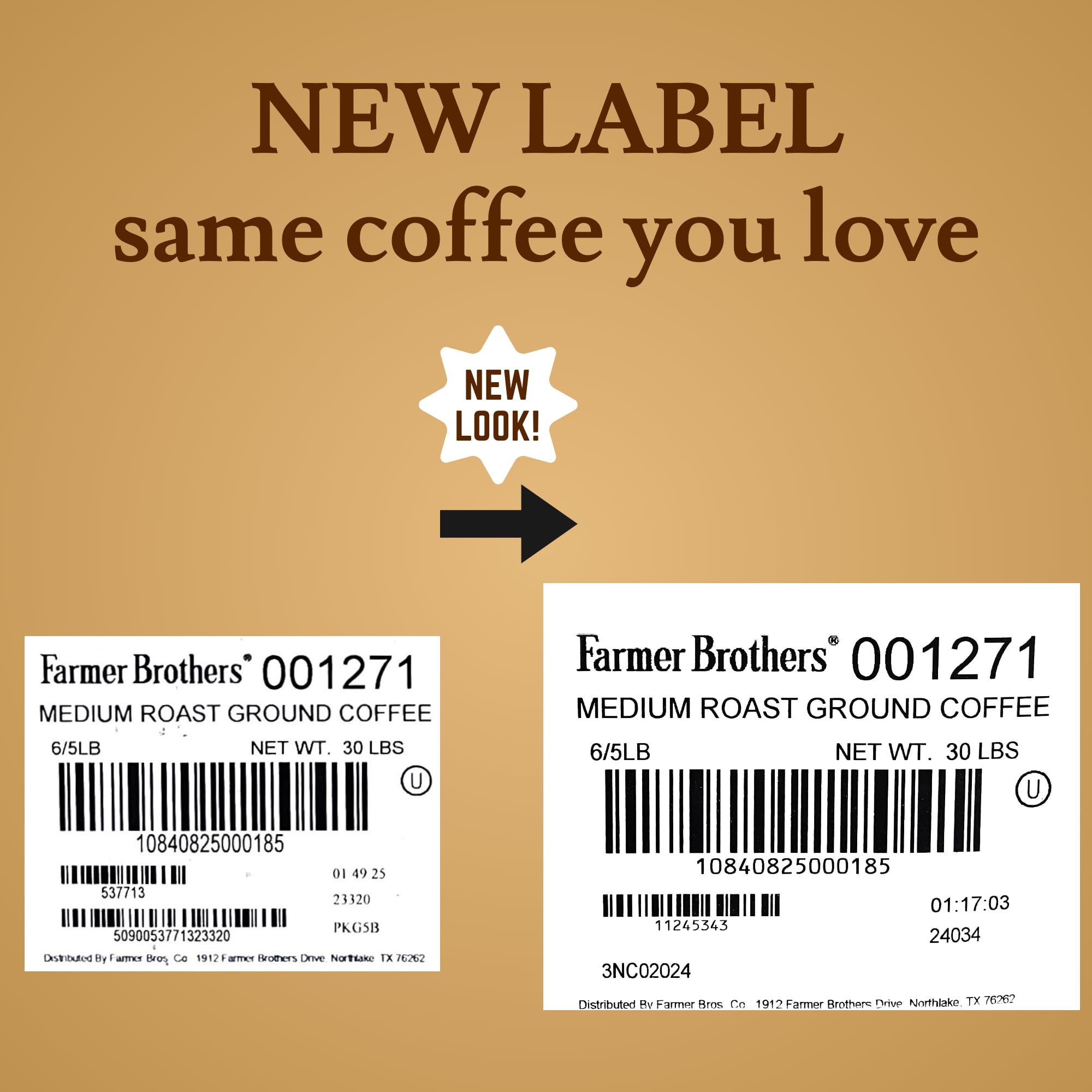 Farmer Brothers Medium Roast Ground Coffee - 6 Pack (5lbs Each) - Premium Coffee for Restaurants, Offices & Catering | Bulk Coffee for Commercial Use & Large Gatherings