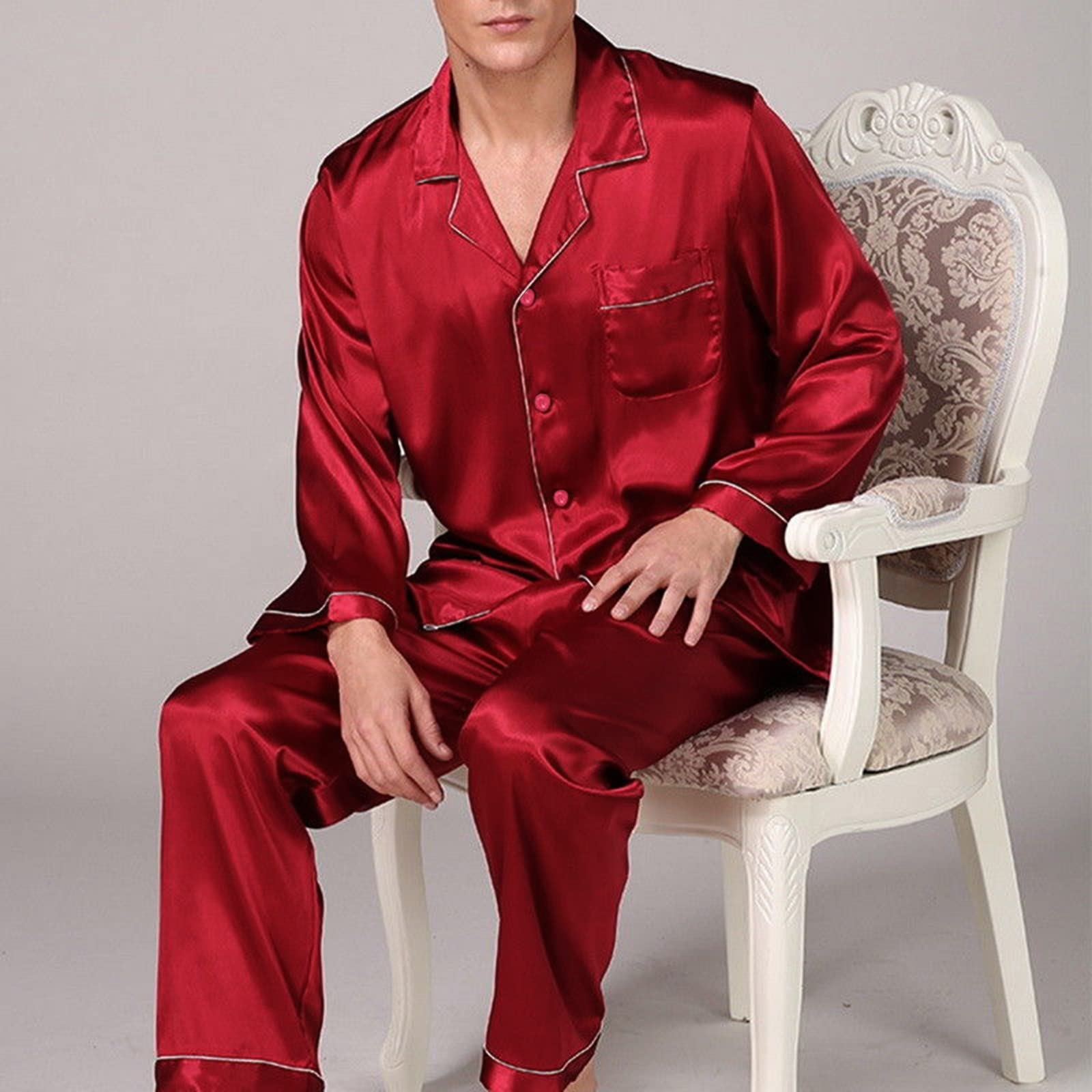 Men's Hawaiian Pajama Set - Comfortable Sleepwear & Loungewear for Beach Vacations