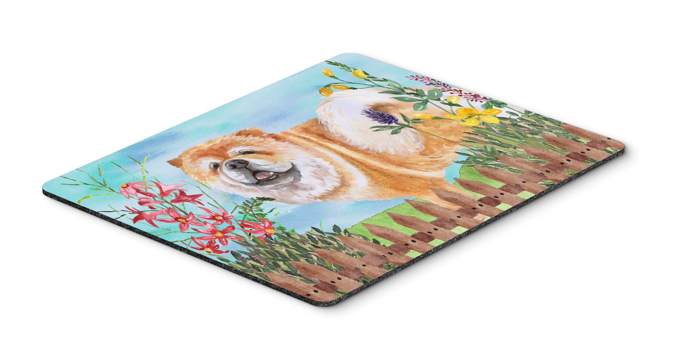 Caroline's Treasures CK1257MP Cane Corso Spring Design Mouse Pad - Large Washable Non-Slip Desk Mat for Home Office, Gaming & Computer Work - Perfect Hot Pad & Trivet for Kitchen Use