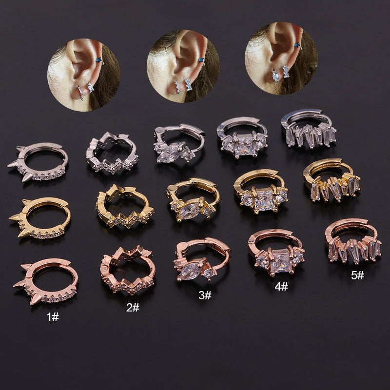 18K Gold Geometric Helix Hoop Earrings for Women | Elegant Spiral Design, Hypoallergenic & Durable | Perfect for Parties, Weddings & Everyday Wear