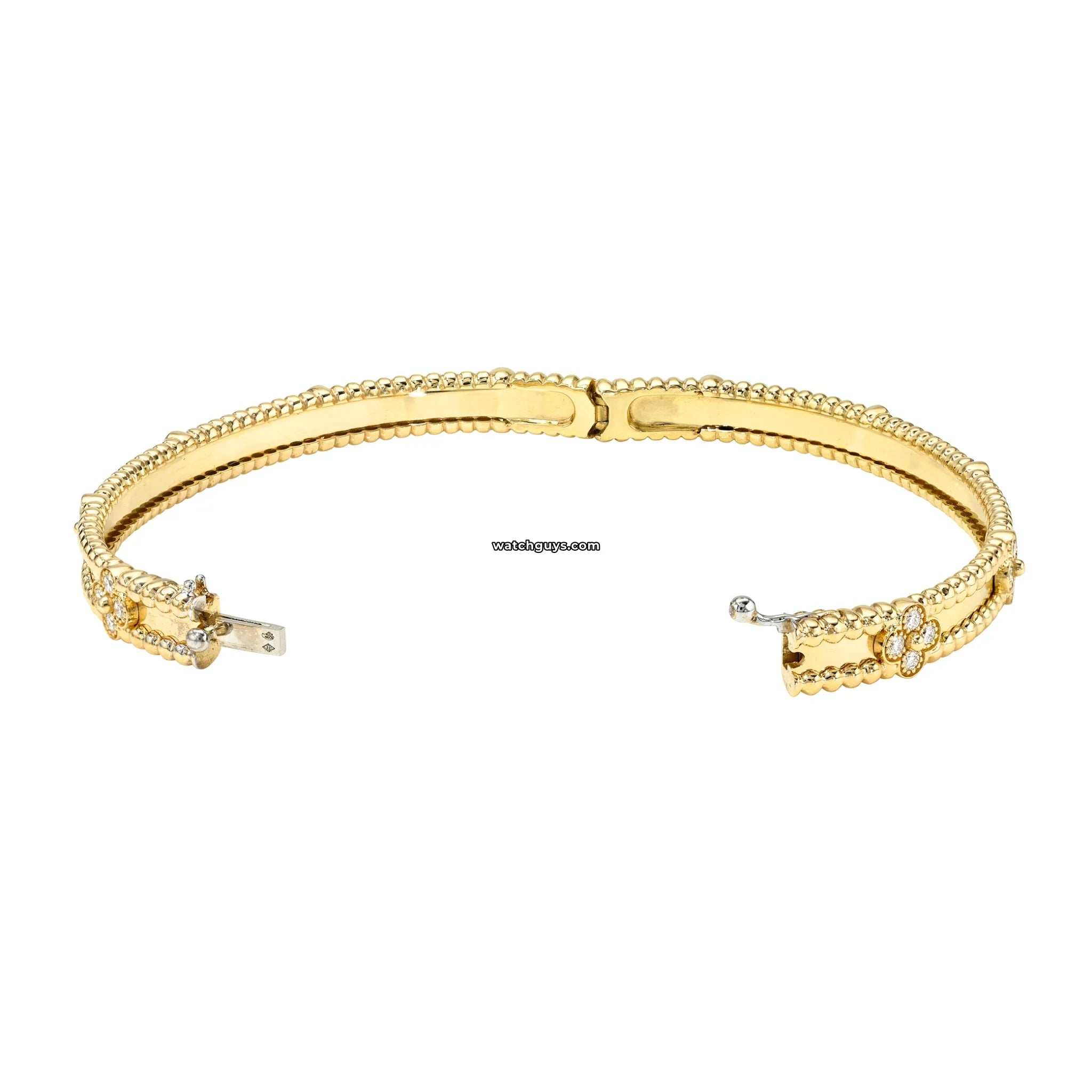 Van Cleef & Arpels Perlee Clovers Bracelet Medium Model 18K Yellow Gold - Luxury Jewelry for Women, Elegant Gift for Anniversary & Special Occasions