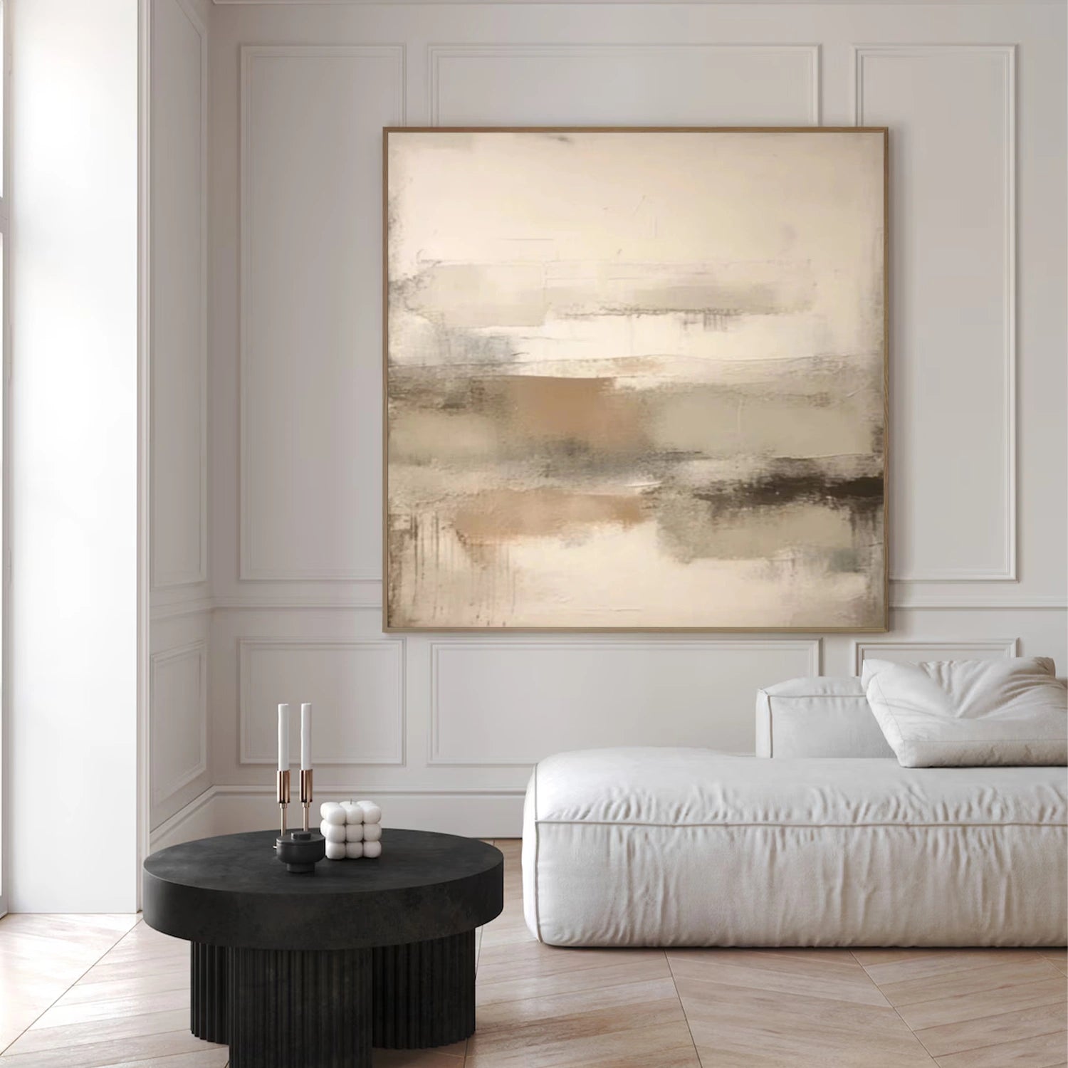 Abstract Tranquility Art Painting #WS297 - Modern Wall Decor for Living Room, Bedroom & Office - Handmade Canvas Artwork for Home Decoration