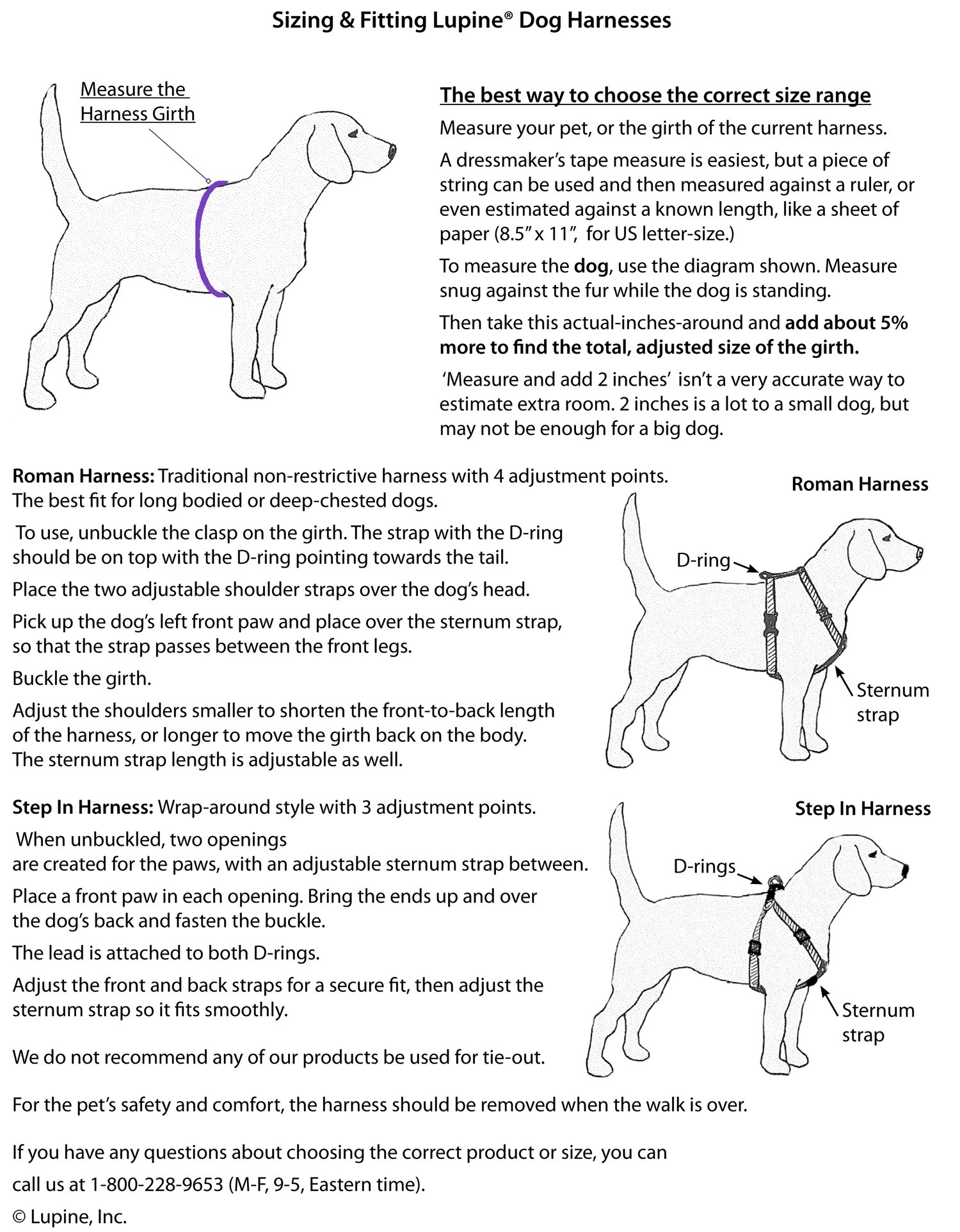 LupinePet Basics 1 Inch Black Adjustable Roman Dog Harness 24-38 Inch for Large Dogs - Perfect for Walking, Training, and Outdoor Adventures with Your Pet