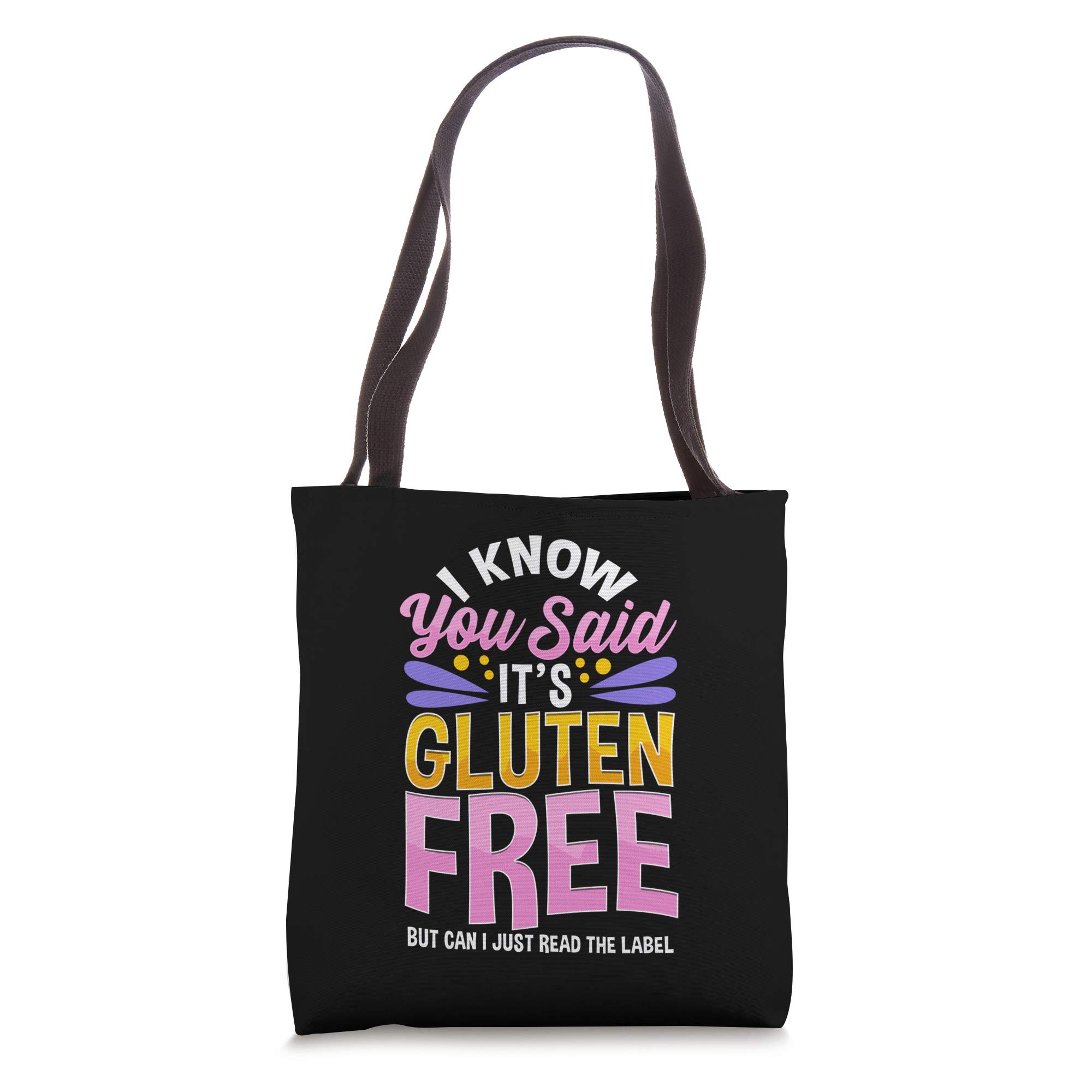 Funny Gluten-Free T-Shirt & Tote Bag Set - I Know You Said It's Gluten-Free - Perfect for Celiac Awareness & Food Allergy Humor Gifts