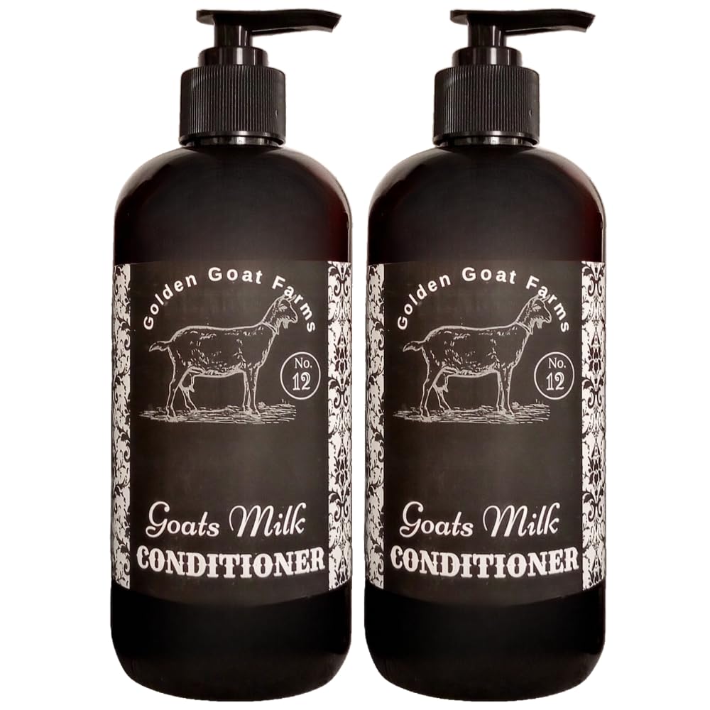 Golden Goat Farms Orange Blossom & Sweet Jasmine Scented Hair Conditioner with Goat Milk - 8 Oz (2 Pack) - Hydrating & Nourishing for Dry, Damaged Hair - Perfect for Daily Use & Salon-Quality Results at Home