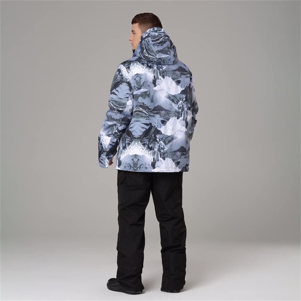 YEEFINE Men's Waterproof Ski Suit Winter Snowboard Jacket & Pants Set - Insulated Warm Snowsuit for Skiing, Snowboarding & Outdoor Winter Sports