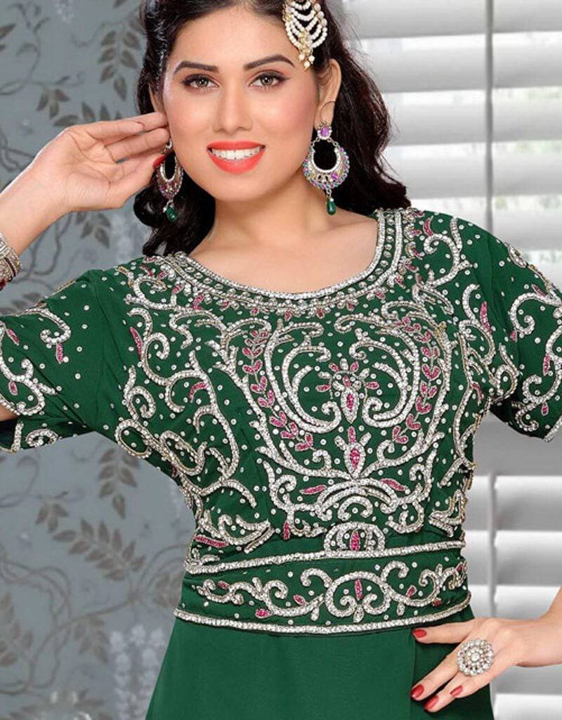 Elegant A-Line Moroccan Kaftan Dress for Women - Flowy Boho Maxi Dress with Embroidery - Perfect for Beach Vacations, Summer Parties & Boho Chic Fashion