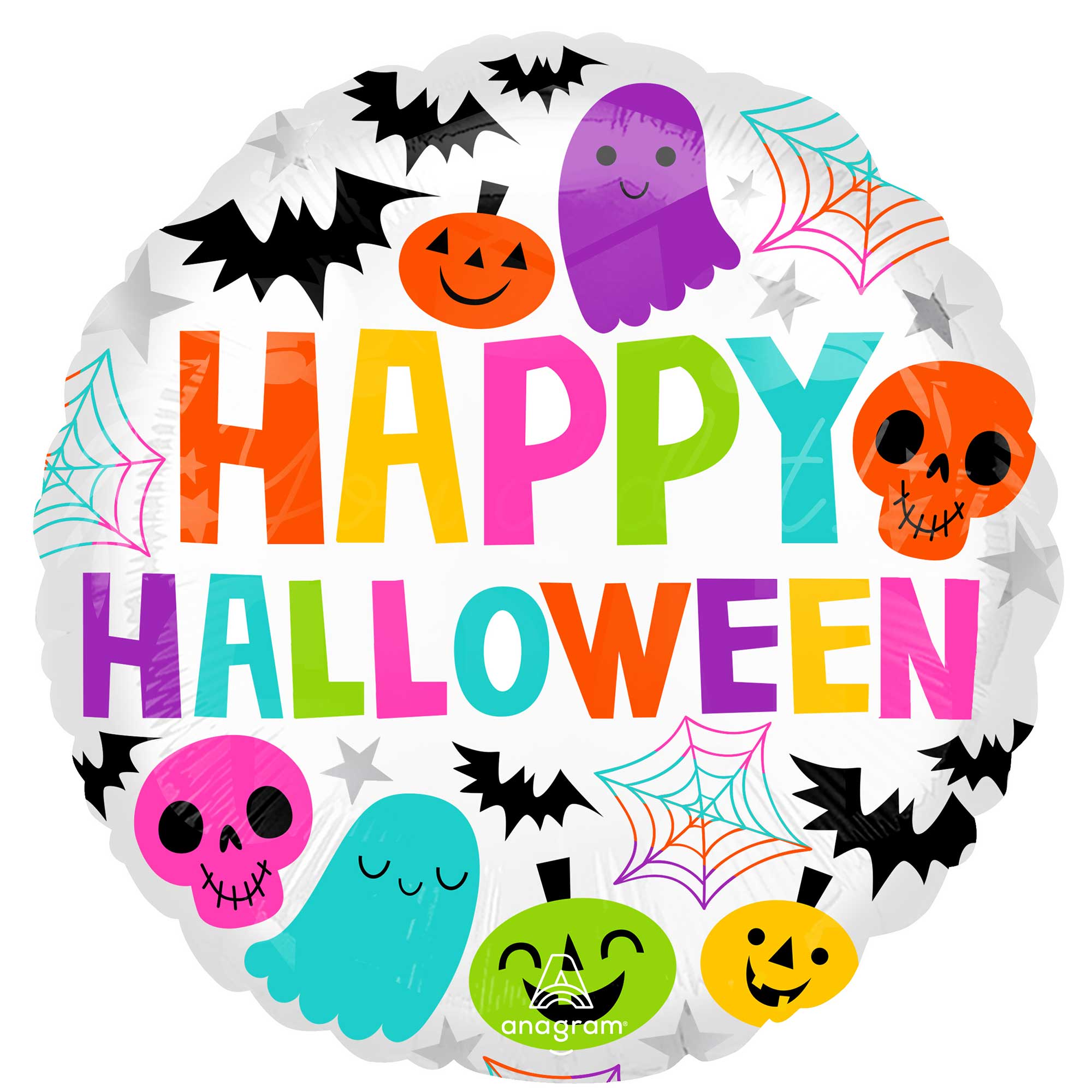 45cm Standard HX Colorful & Spooky Halloween Balloons - Perfect for Party Decorations, Haunted House Themes, and Trick-or-Treat Events