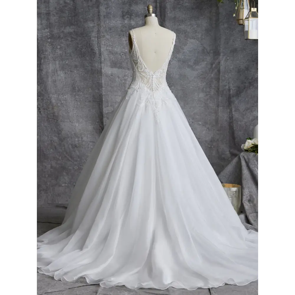 Fairbanks by Maggie Sottero | Elegant Lace Wedding Dress with Beaded Bodice | Perfect for Bridal Gowns, Formal Events & Evening Galas