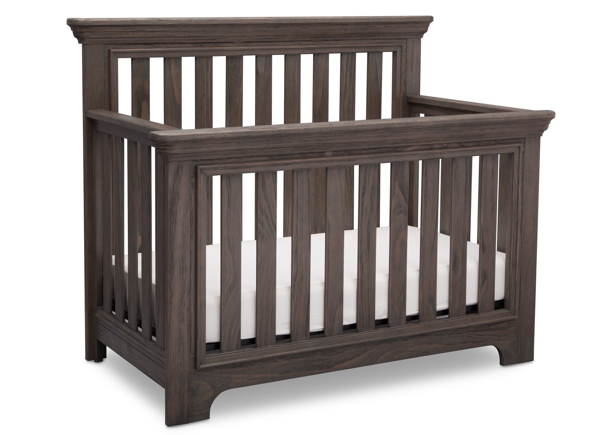 Langley 4-in-1 Convertible Baby Crib - Toddler Bed, Daybed & Full-Size Bed - Safe Nursery Furniture for Newborns to Teens - Perfect for Bedrooms, Daycare & Guest Rooms