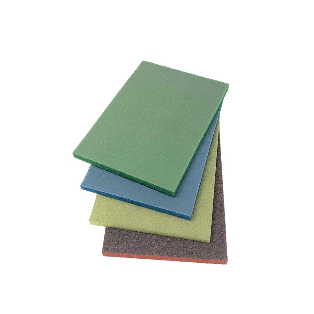 AK Interactive 9021 Mixed Grit Sanding Pads (4-Piece Set) - 180/240/320/400 Grit for Model Building, DIY & Woodworking Projects