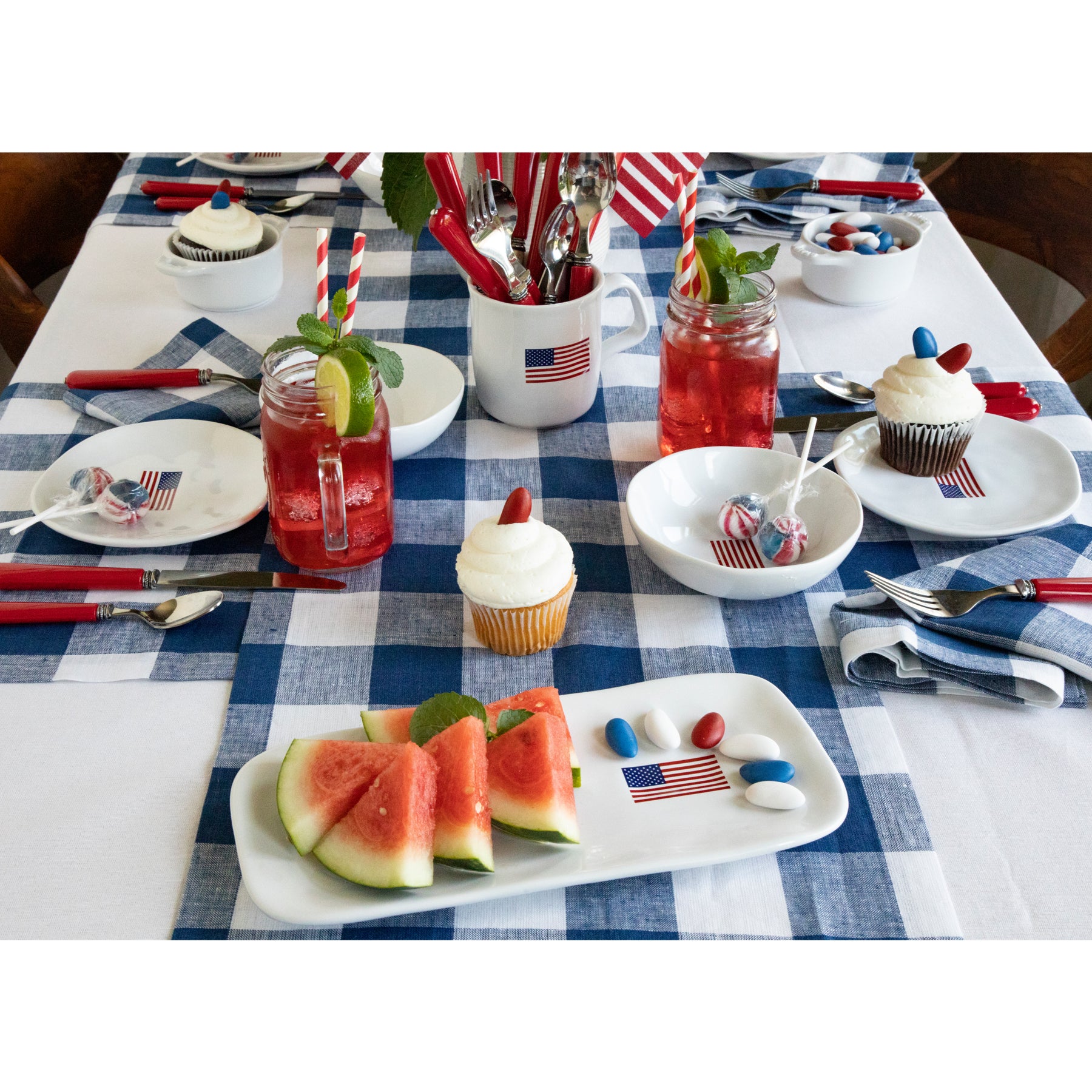 Buffalo Check Cotton Placemats Set of 4 - Rustic Farmhouse Table Decor for Dining Room, Kitchen, and Holiday Gatherings