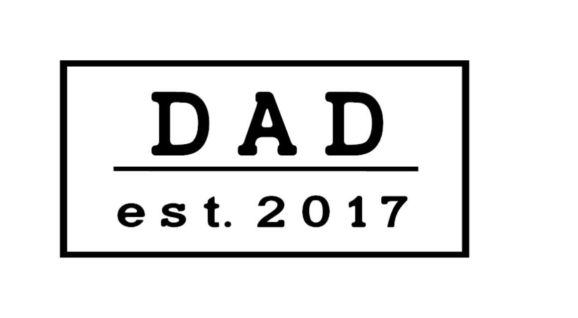 Custom Daddy Est. Decal - Choose Your Year for Cups, Laptop, Bumper & Window | Perfect Father's Day Gift, Baby Announcement & Family Car Decoration