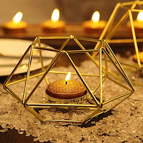 BalsaCircle 9 Metallic Gold Unscented Tealight Candles - Premium Wedding, Party & Home Decorations - Perfect for Centerpieces, Romantic Dinners & Holiday Celebrations