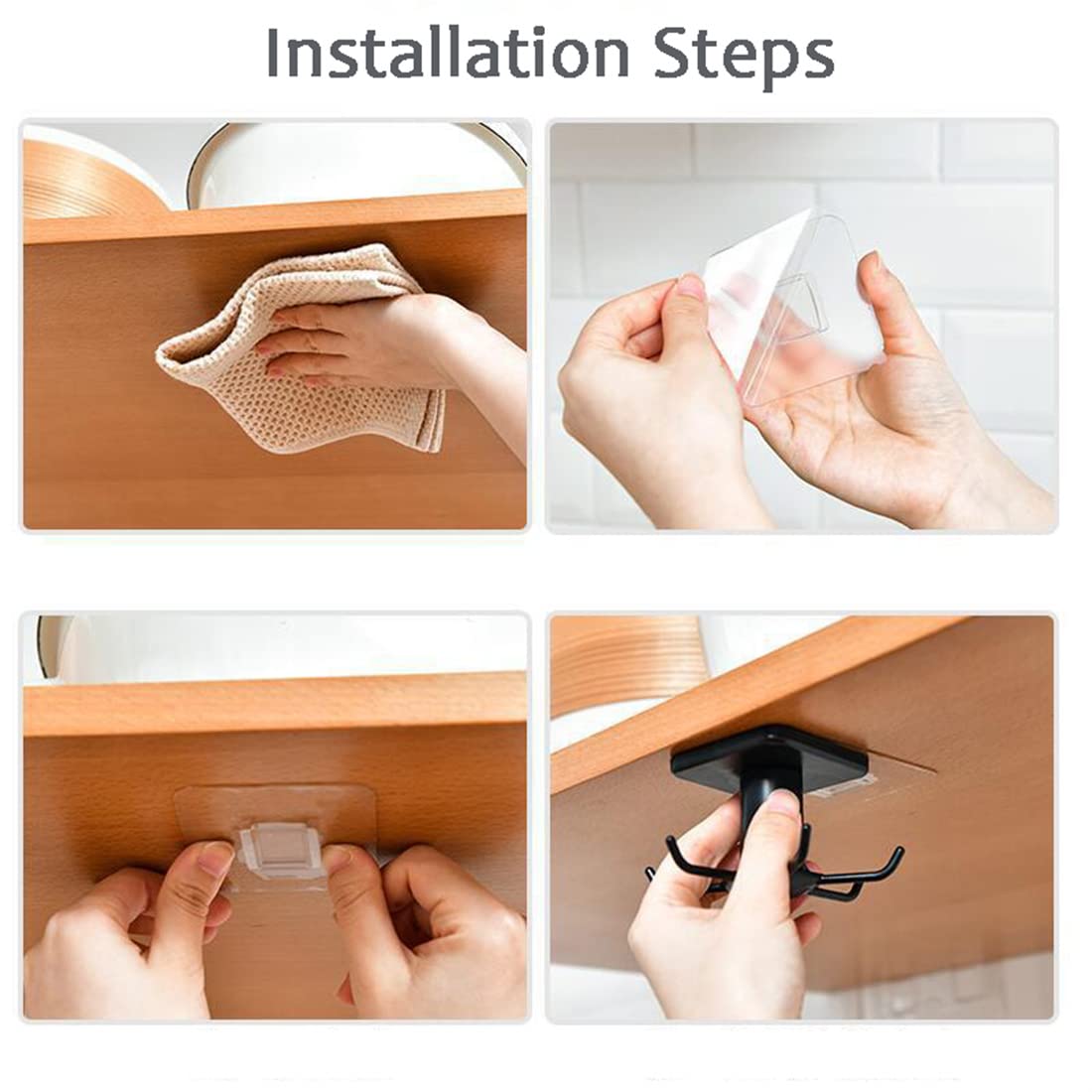 **Kitchen Organizer and Storage Rack - Cabinet Organizer with Hooks for Spices, Utensils & Cookware | Perfect for Pantry, Countertop & Cabinet Organization**