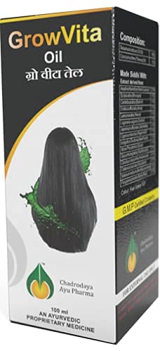 Chandrodaya Ayu Pharma Hair Oil - 100ml | Natural Ayurvedic Hair Growth Treatment for Dry & Damaged Hair | Perfect for Daily Scalp Massage & Hair Care Routine