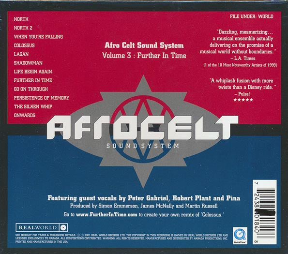 Afro Celt Sound System CD Volume 3: Further In Time with Large Booklet | World Music Fusion Album | Perfect for Yoga, Meditation & Relaxation