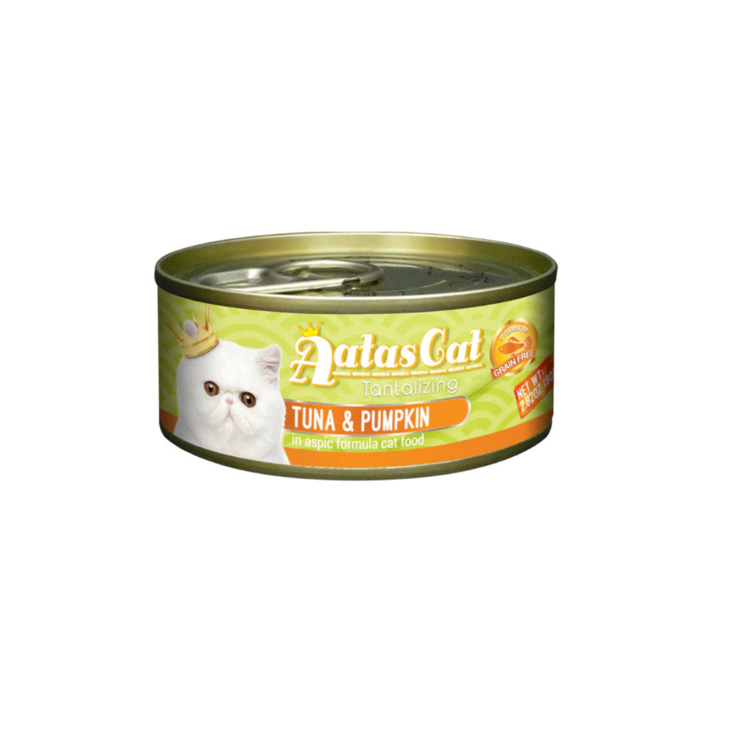 Premium Aatas Cat Food Variety Pack - Tuna, Ocean Fish, Squid, Snapper, Shirasu Sardine & Crab in Beef Aspic (80g) - High-Protein, Nutrient-Rich Wet Cat Food for Adult & Senior Cats - Perfect for Mealtime, Training Treats & Picky Eaters