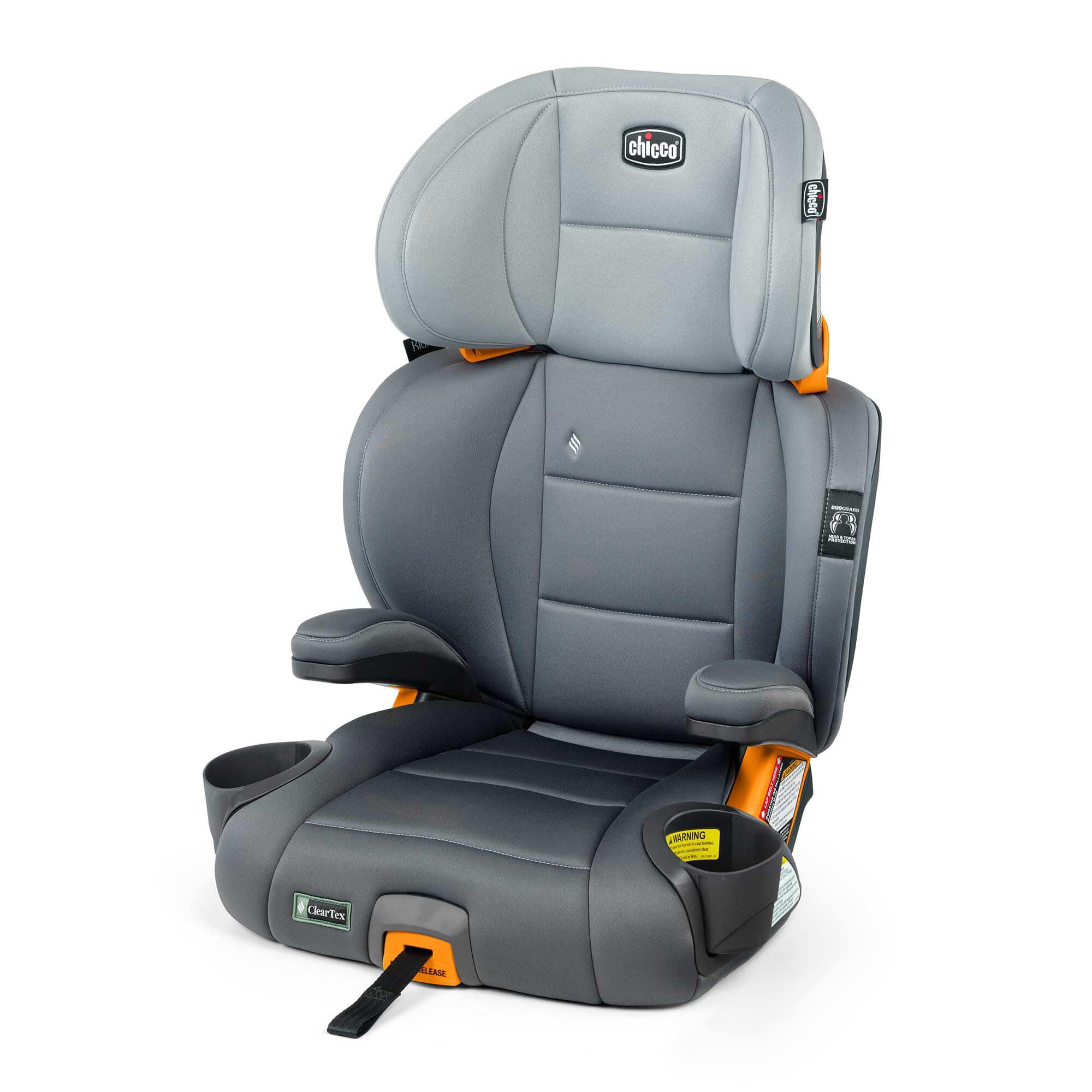 Chicco KidFit ClearTex Plus 2-in-1 Belt Positioning Booster Car Seat - Safe & Comfortable for Toddlers & Kids - Perfect for School, Travel & Family Road Trips
