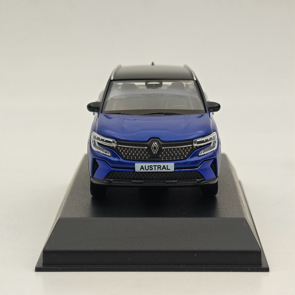 1/43 Scale Norev Renault Austral E-Tech Full Hybrid Diecast Model Car - Blue - Collectible Miniature Vehicle for Display & Gifts