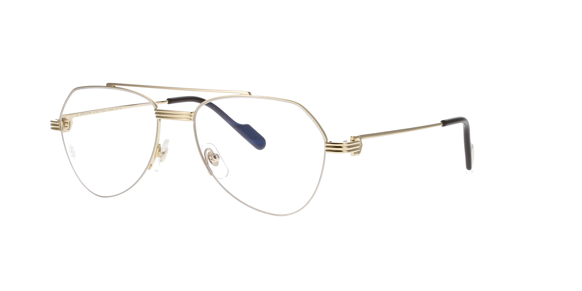 Cartier CT0409O Luxury Sunglasses - Polarized UV Protection Aviator Sunglasses for Men & Women | Perfect for Travel, Driving & Outdoor Activities