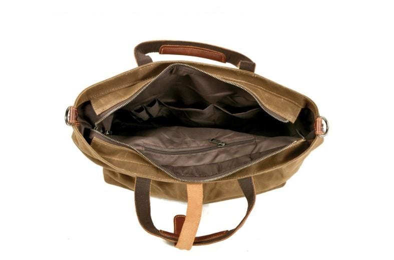 Premium Canvas & Leather Tote Bag for Women - Stylish Large Shoulder Handbag - Perfect for Work, Travel & Everyday Use