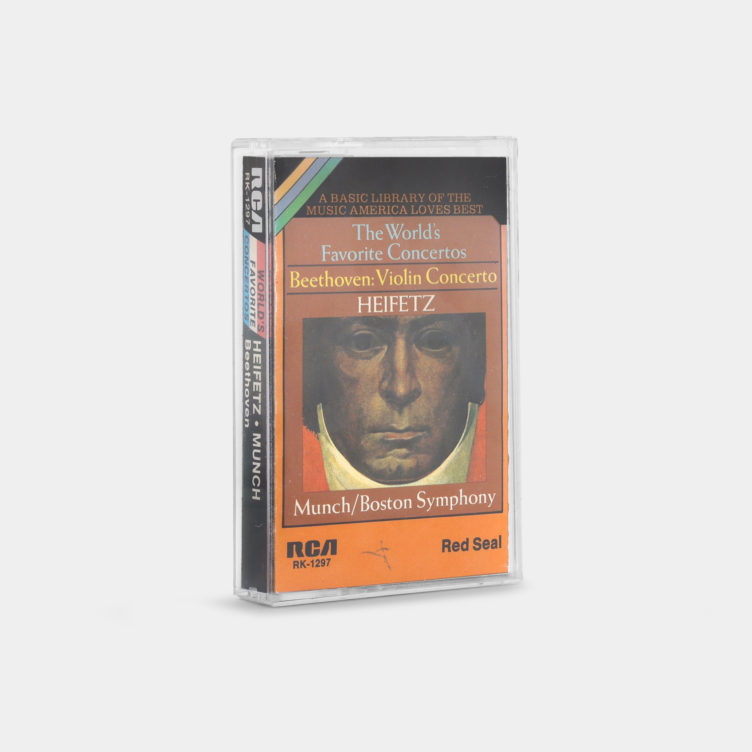 Beethoven Violin Concerto - Heifetz & Boston Symphony Orchestra Conducted by Munch | Classical Music Cassette Tape for Audiophiles & Vintage Music Collectors | Perfect for Home Listening & Gift Giving