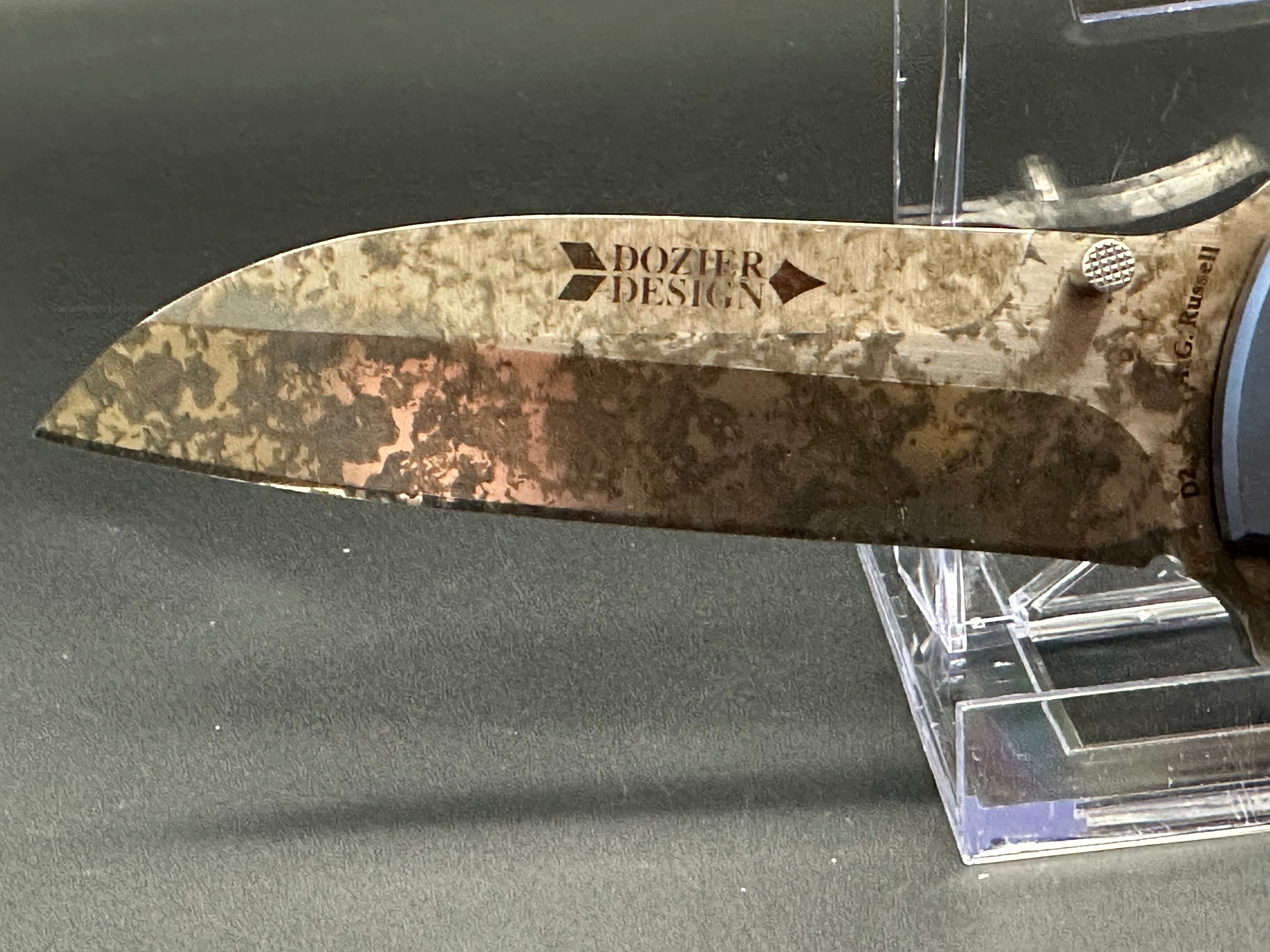 Russell & Dozier Combat Folding Knife - D2 Steel Blade, 4.75