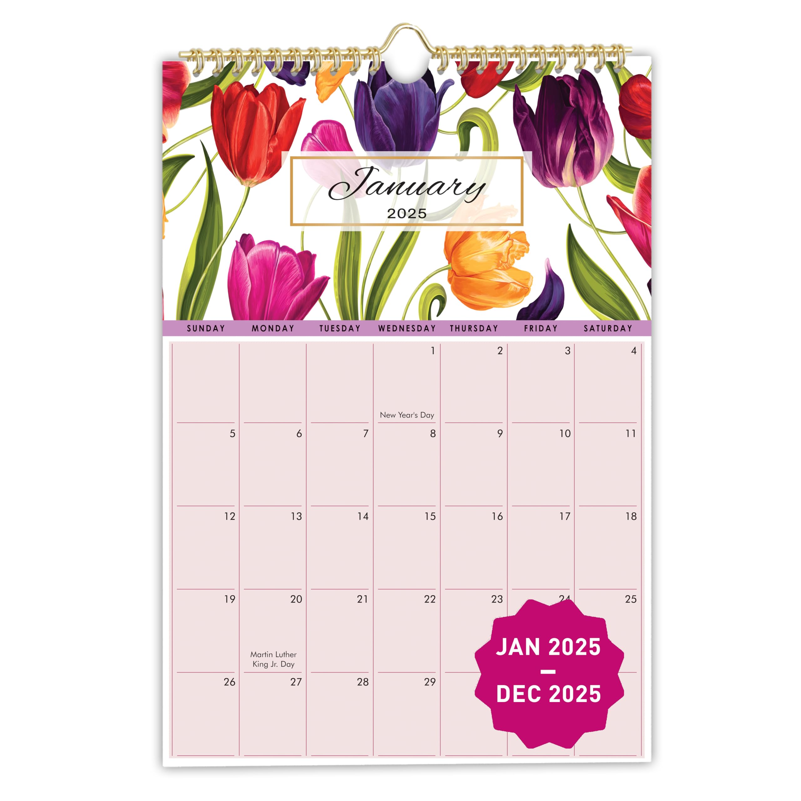 2025 Wall Calendar 12