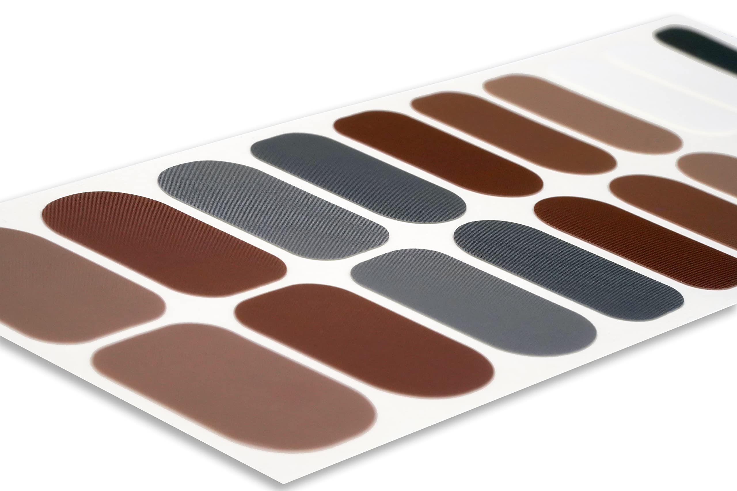 TOUGH GIRLS 20-Piece Premium Gel Nail Polish Strips Kit with Application Tools - No UV/LED Lamp Needed (Denim Blue & Rust) - Perfect for Home Manicures, Parties & Gifts