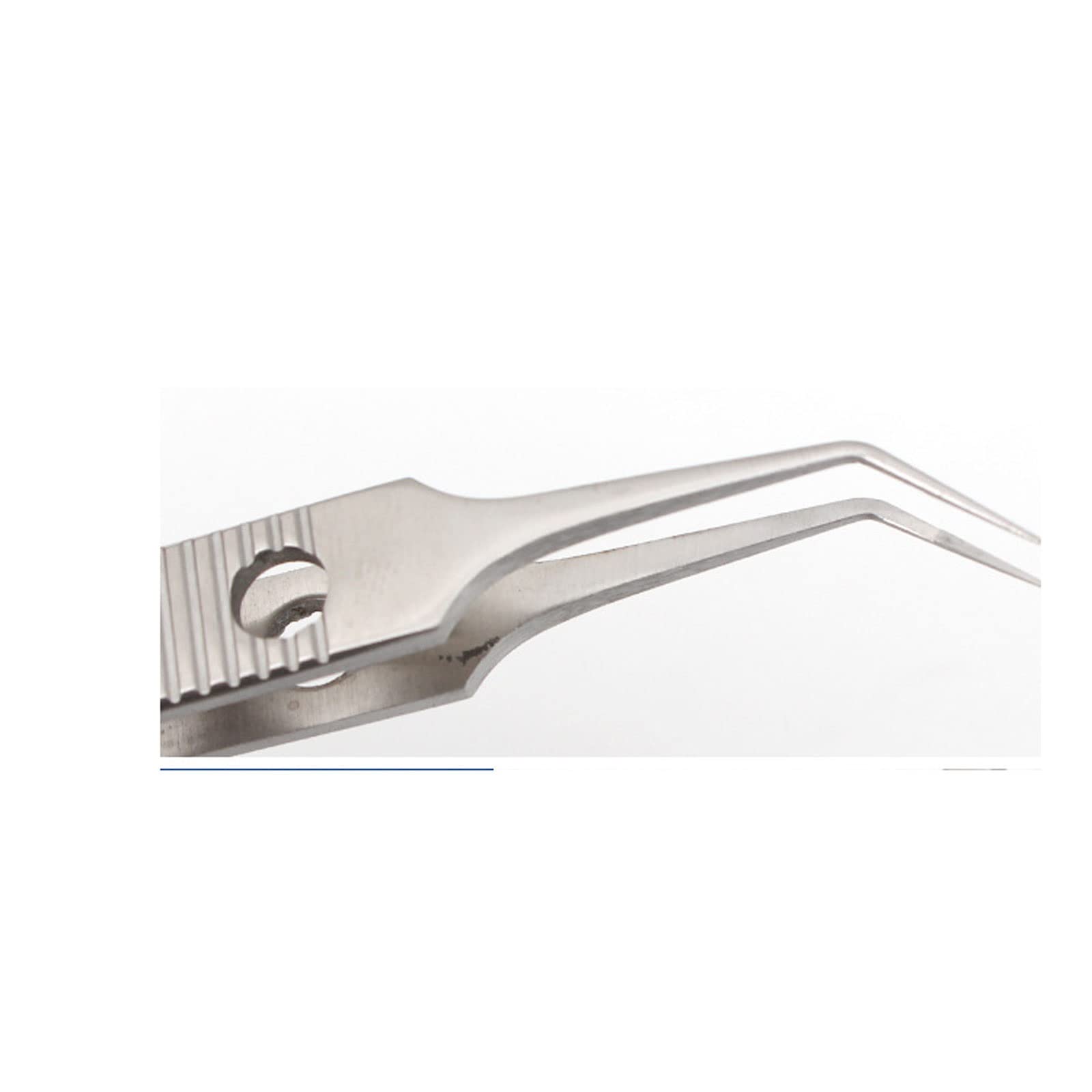 Professional Hair Removal Tweezers - Slotted Micro Tweezers with Teeth & Hooks for Eyebrow Shaping, Thread Removal & Jewelry Handling - Perfect for Beauty Salons, Home Grooming & Gemstone Work