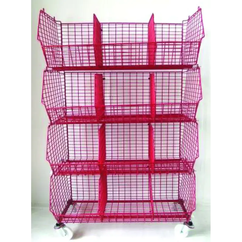 MT8 Blue Display Baskets for Retail Packaging - Perfect for Store Shelves, Gift Wrapping & Home Organization