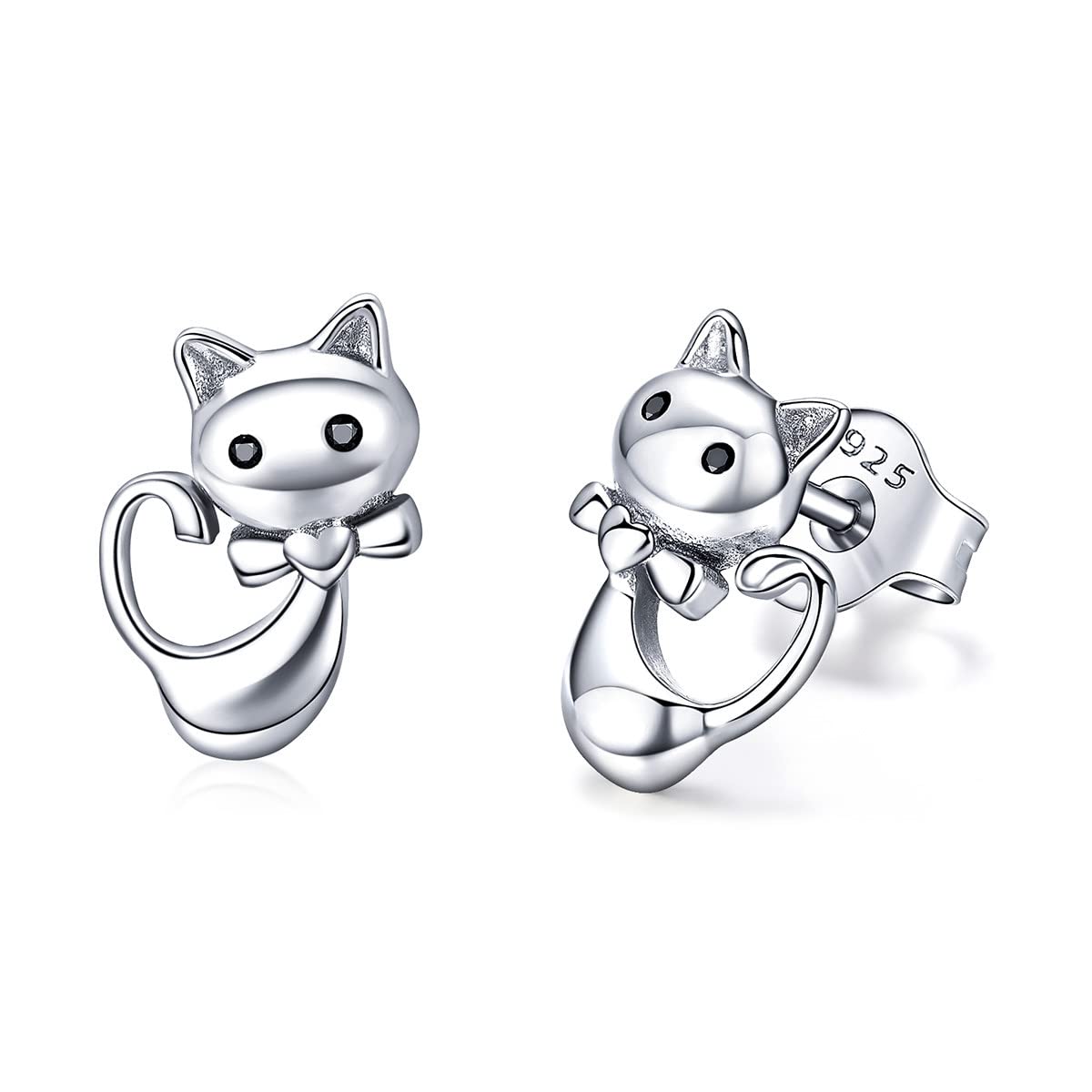 LAWOTY 925 Sterling Silver Panda Stud Earrings for Women & Girls, Cute Daisy Flower & Unicorn Jewelry Ear Studs - Perfect Christmas & Birthday Gifts for Her (Ideal for Casual Wear, Parties & Special Occasions)