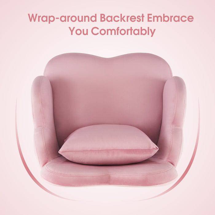 Professional Cotton Candy Manicure Chair for Salon & Spa - Ergonomic Nail Salon Stool with Adjustable Height - Perfect for Pedicures, Manicures, and Beauty Treatments