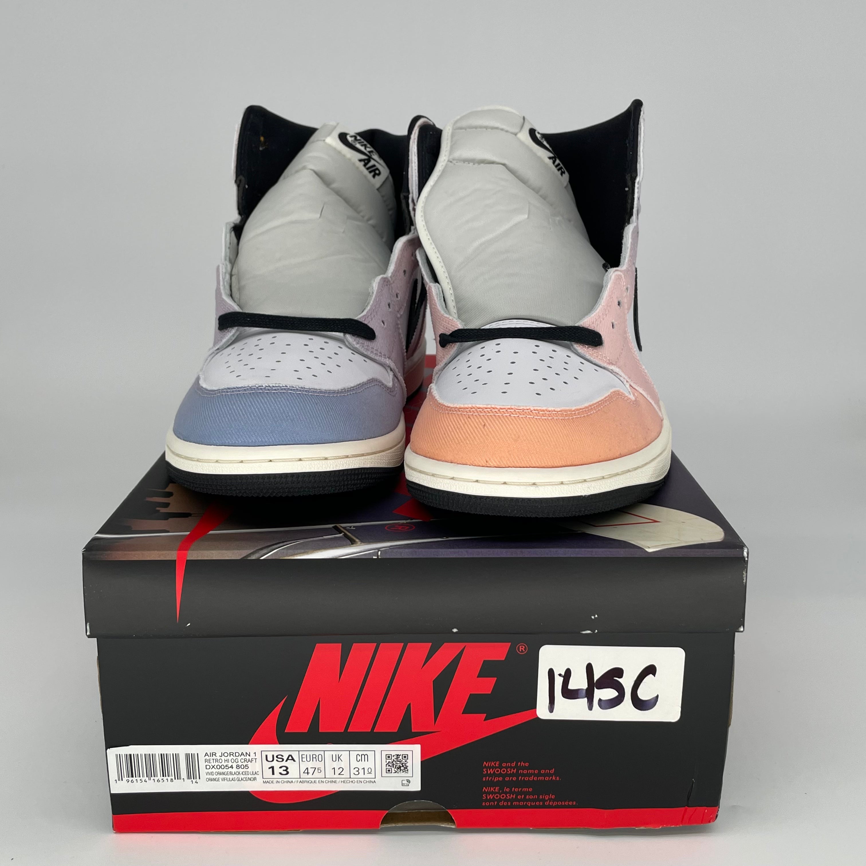 AIR JORDAN 1 SKYLINE Sneakers - Men's Size 13 (DX0054-805) - Retro High Top Basketball Shoes for Streetwear & Sports