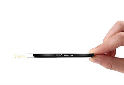 iPro 86mm Clear UV Protection Filter for DSLR Cameras - Reduce Haze & Protect Lens from Sunlight (Ideal for Landscape, Travel & Outdoor Photography)