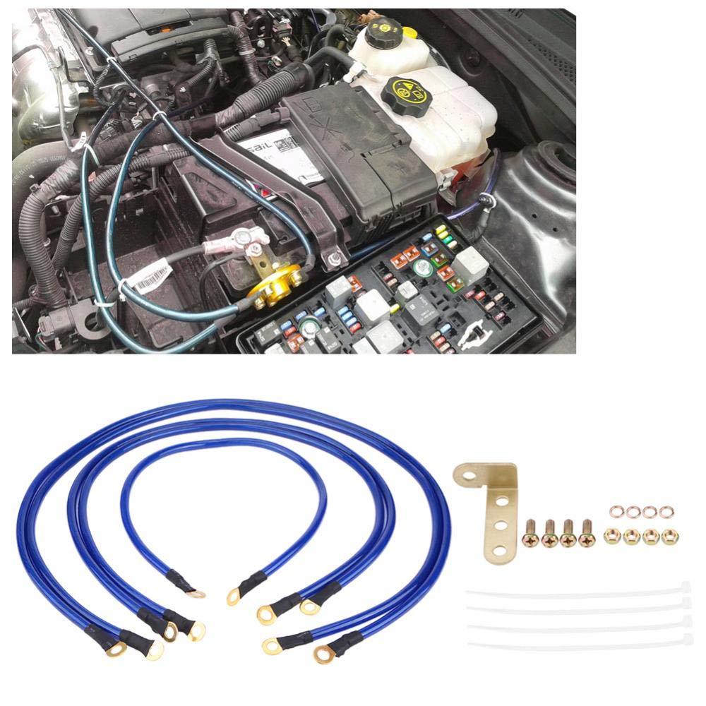 Universal 5-Point Car Grounding Wire Kit - Racing & Auto Accessories for Better Performance