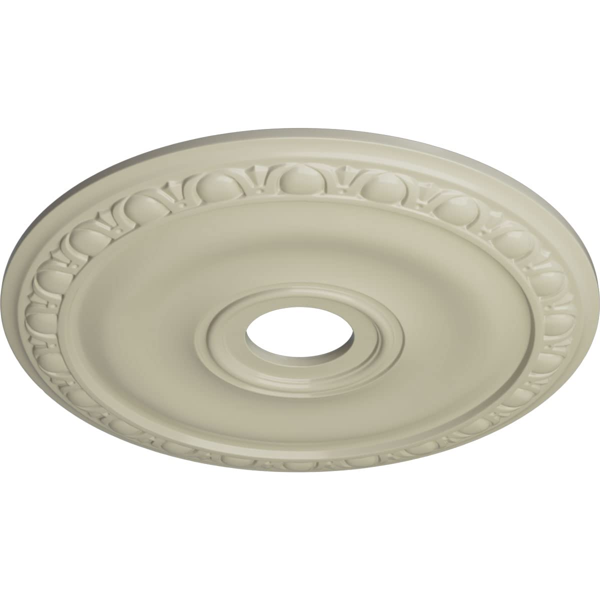 Ekena Millwork CM20JACYF Jackson 20-Inch Ceiling Medallion - Hand-Painted Clear Yellow Finish, 20