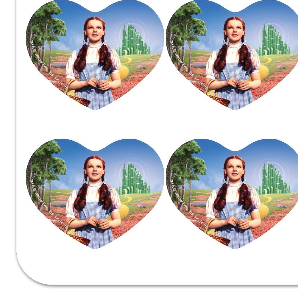 Wizard of Oz Dorothy Heart Shaped Planner Stickers - Scrapbook & Craft Supplies for Journals, Calendars, DIY Projects - Perfect for Book Lovers & Oz Fans