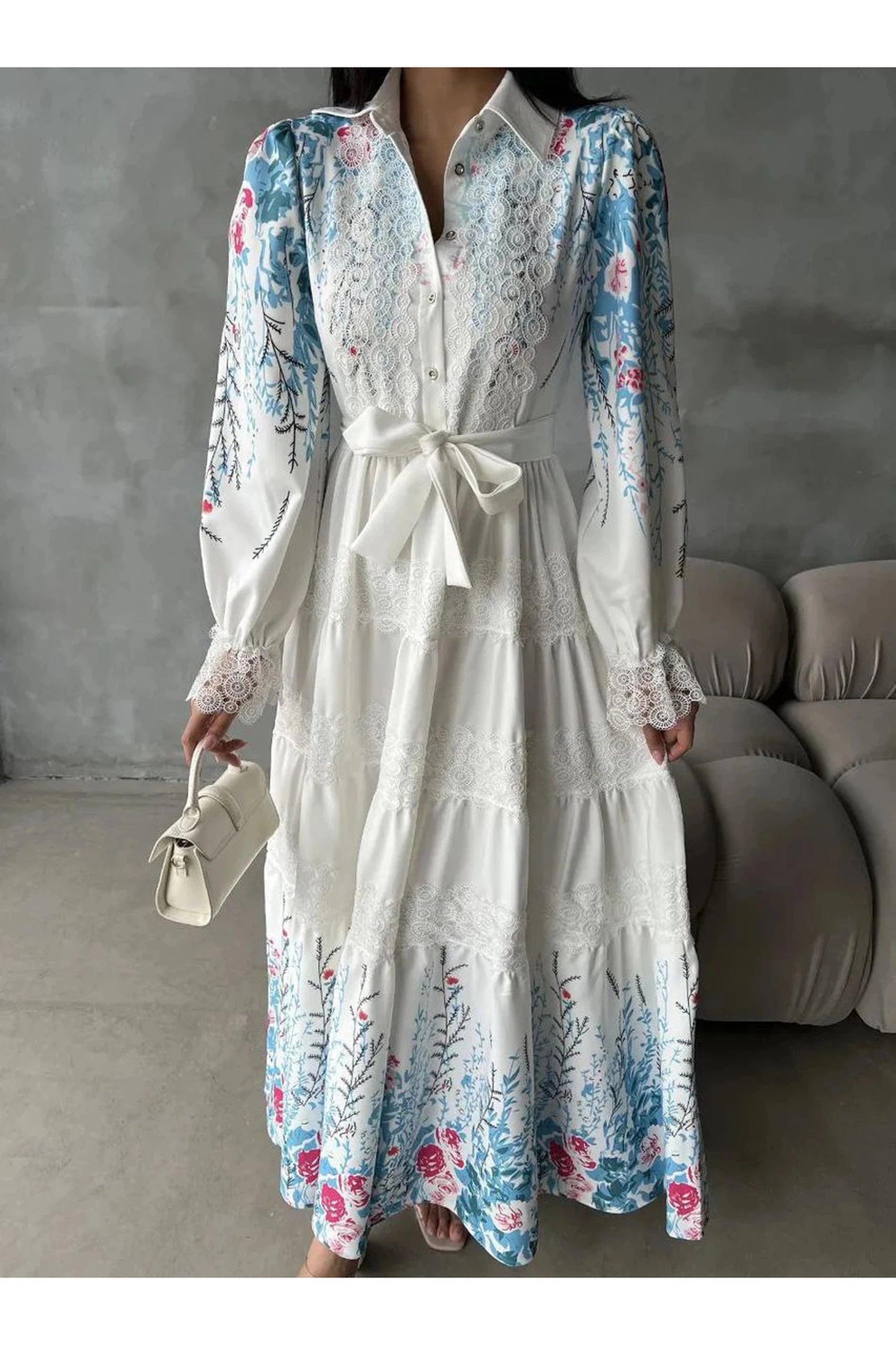 Stylish Polyester Digital Print Shirt Dress - Long Maxi Summer Dress for Women | Beach Cover Up, Vacation Outfit, Casual Wear