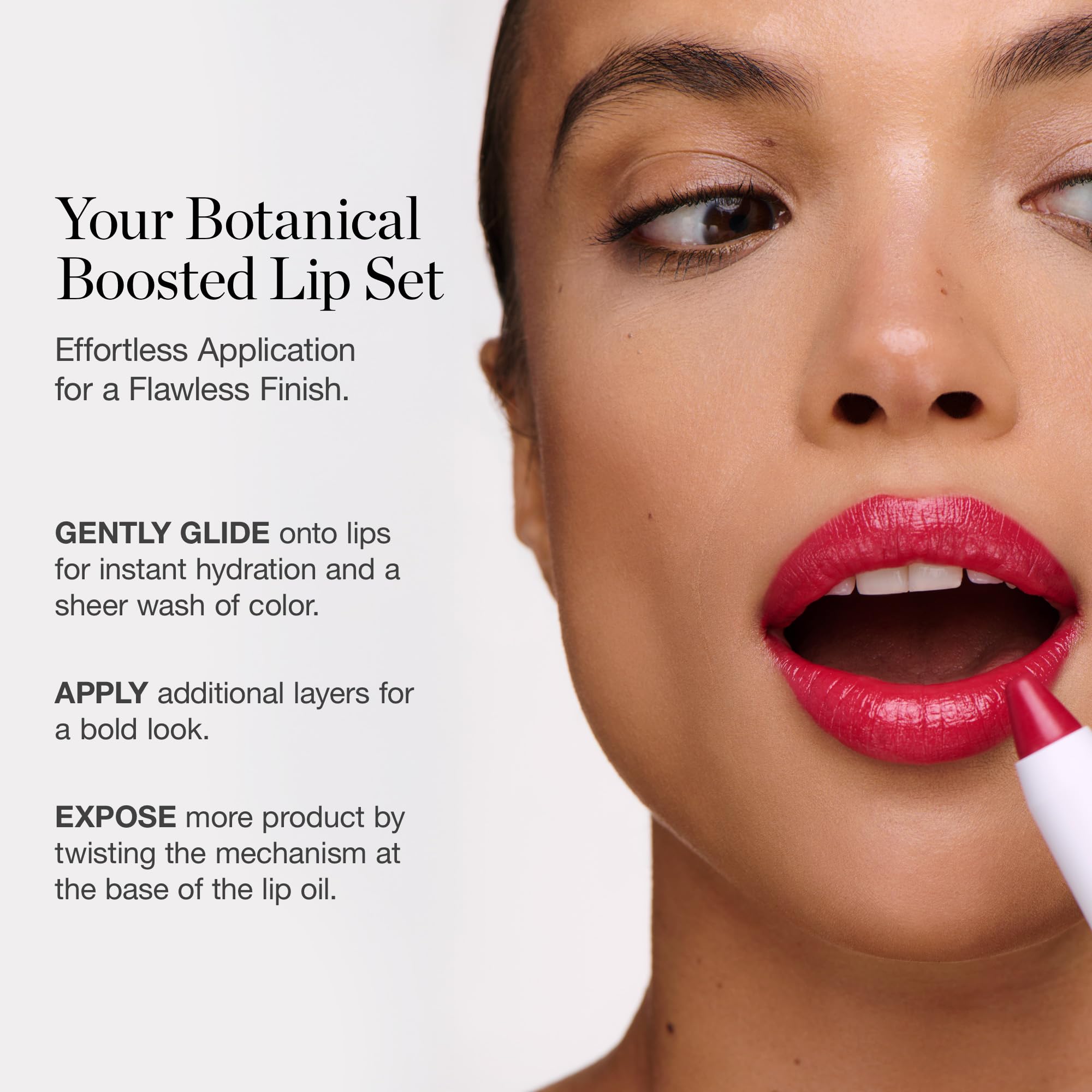Ogee Tinted Sculpted Lip Oil Gift Set - 4 Piece Blossom Collection with Organic Coconut Oil, Jojoba Oil & Vitamin E - Hydrating Lip Balm, Natural Lip Color & Treatment for Dry Lips - Perfect for Daily Moisture, Makeup Looks & Gift Giving