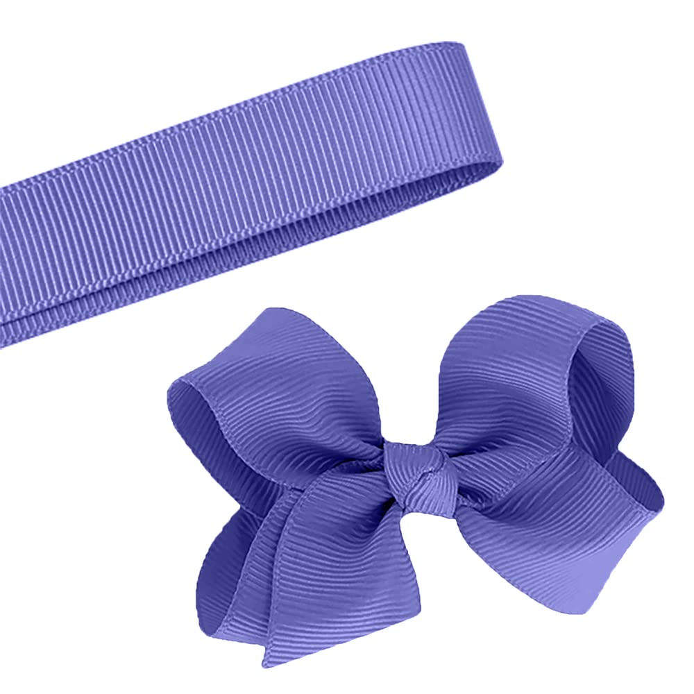 5 Yards Solid Periwinkle Grosgrain Ribbon - 1.5 Inch Wide DIY Craft Ribbon for Bows, Gift Wrapping, Hair Accessories & Scrapbooking (Made in USA)