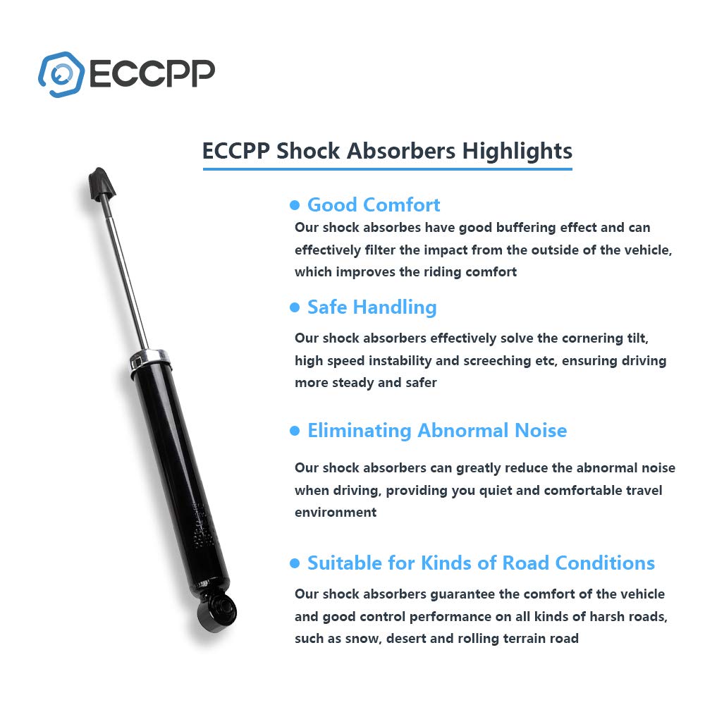 ECCPP Rear Shock Absorbers & Struts Pair - Compatible with 2007-2012 Mazda CX-7 (Models 349076 & 37338) | Durable Suspension Replacement for Smoother Rides & Improved Handling | Perfect for City Commuting, Road Trips & Off-Road Adventures