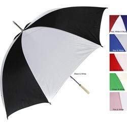 065-A60BK 60-Inch Alternating Color Patio Umbrella in Black - Pack of 24 for Outdoor Dining, Poolside Lounging & Backyard Relaxation